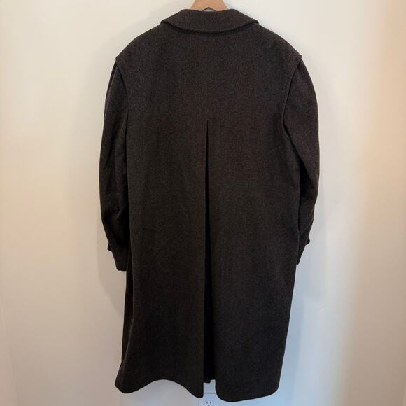 VTG Steinbock Original Coat Men's Loden Coat Wool Alpaca Grey Charcoal Vintage - Picture 2 of 16